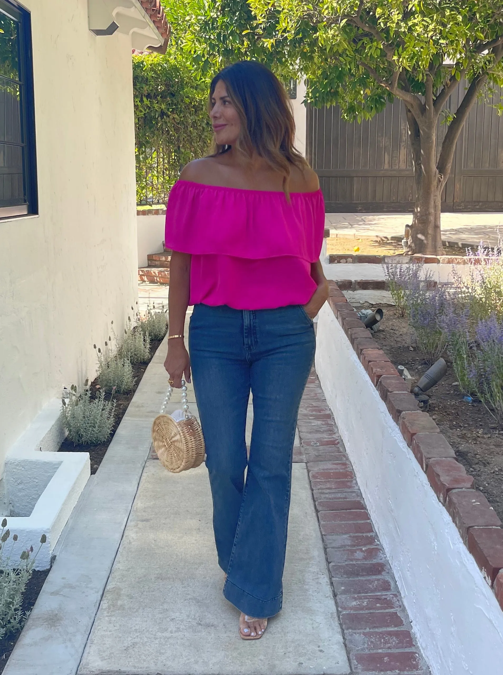 Happi High Rise Ultra Flare Jeans - Dark Wash - FINAL SALE sold by Veronica M