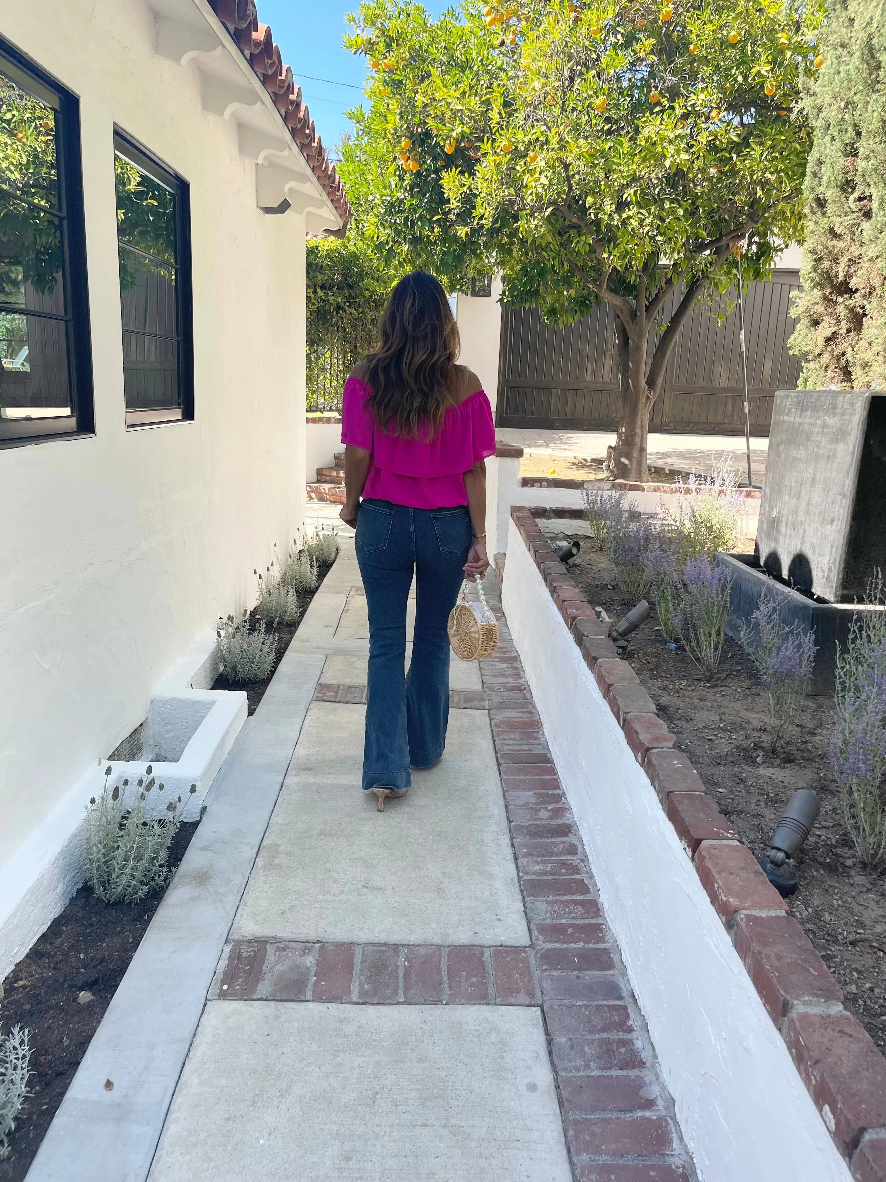 Happi High Rise Ultra Flare Jeans - Dark Wash - FINAL SALE sold by Veronica M product image thumbnail 4