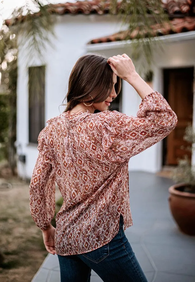 Keegan Chiffon Ruffle Blouse-FINAL SALE sold by Veronica M product image thumbnail 3