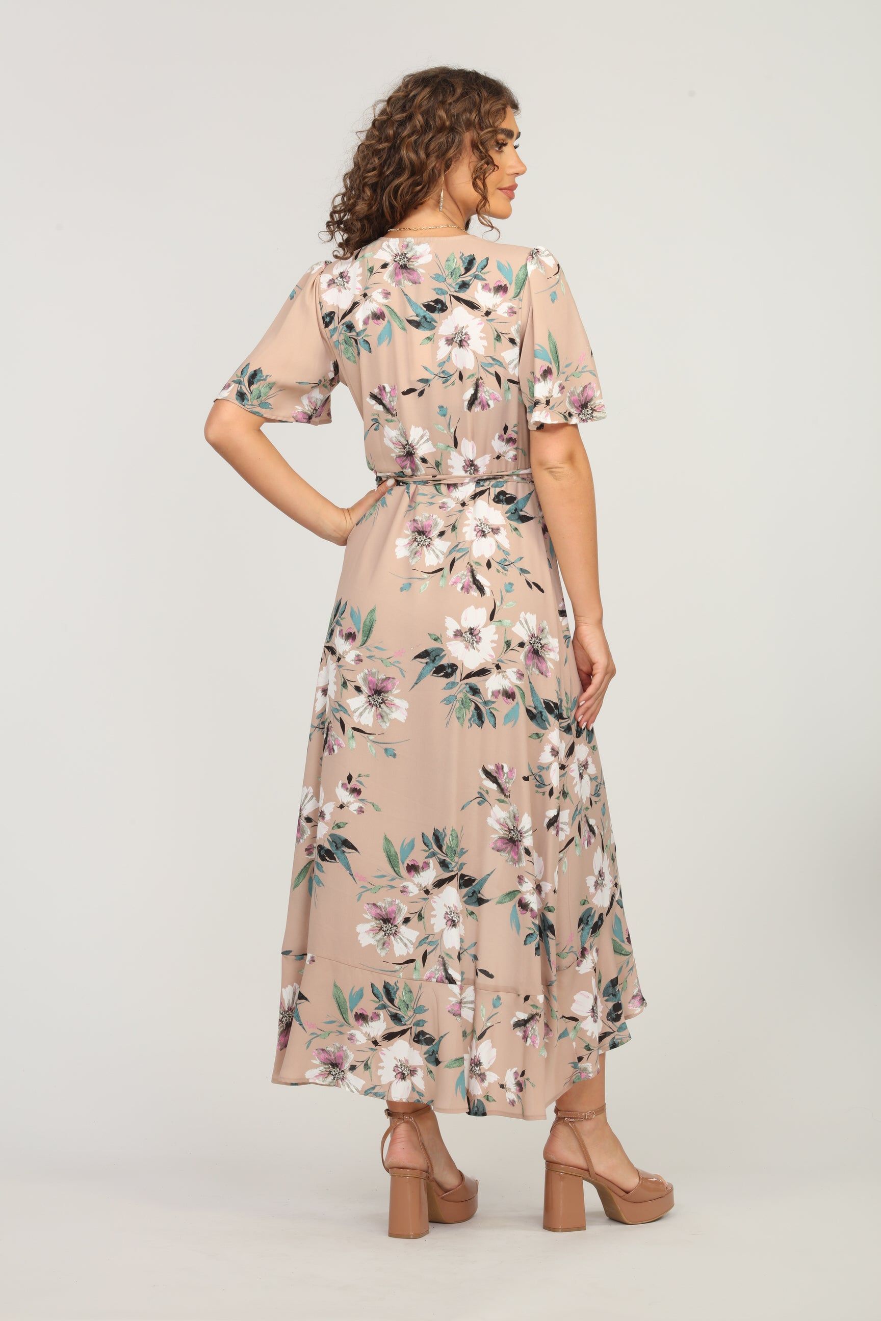 Linda Floral Woven Wrap Dress- FINAL SALE sold by Veronica M product image thumbnail 5