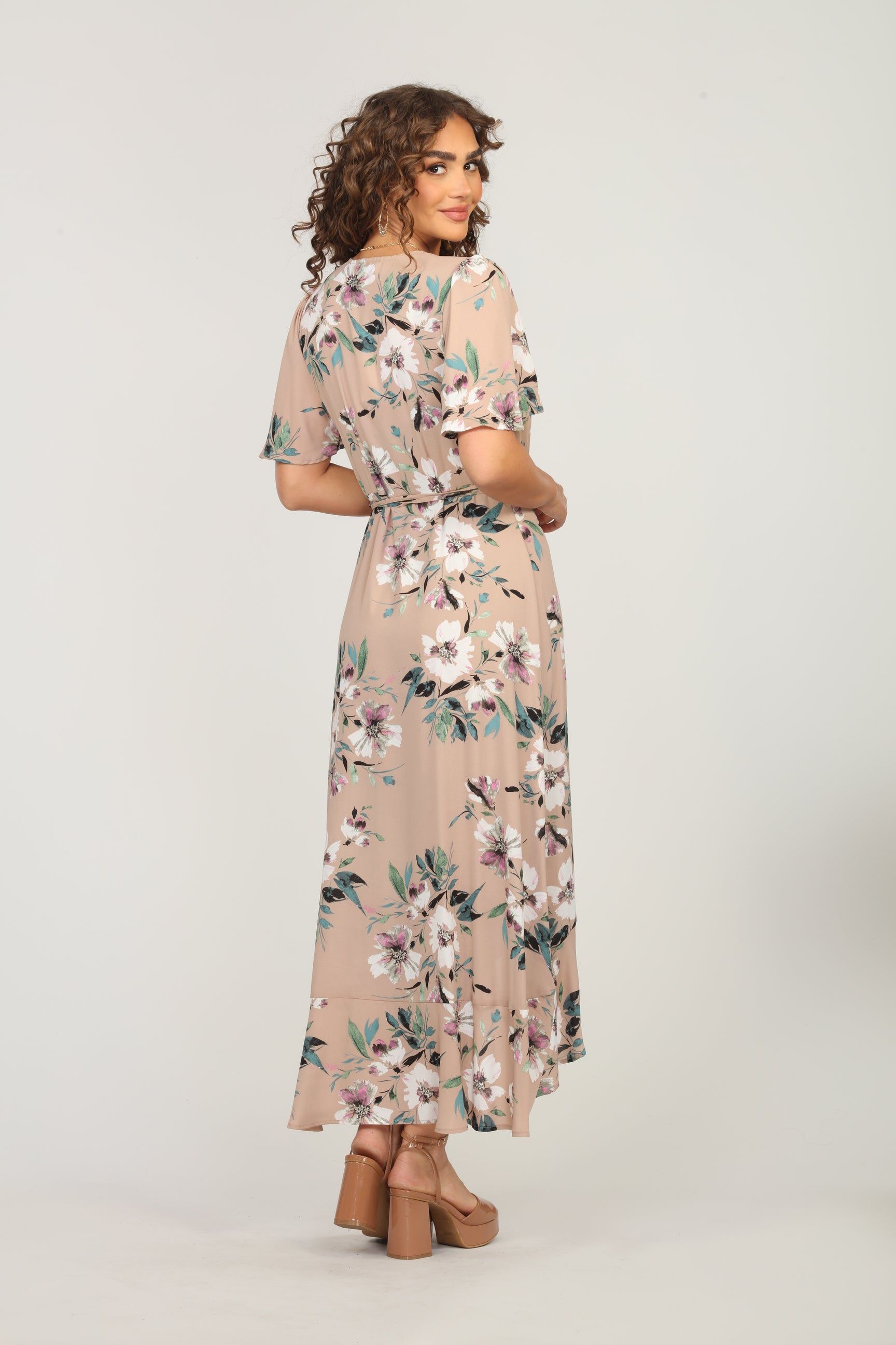 Linda Floral Woven Wrap Dress- FINAL SALE sold by Veronica M product image thumbnail 2