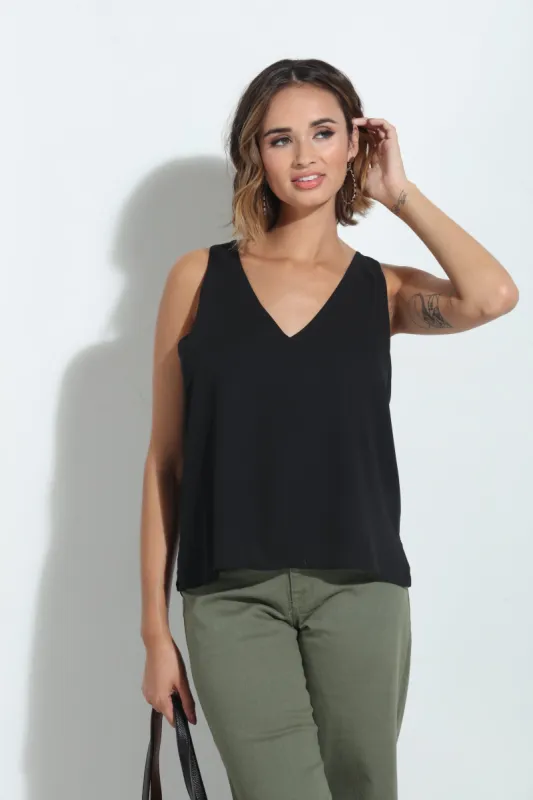 Black Sleeveless Dressy Tank-BEST SELLER sold by Veronica M