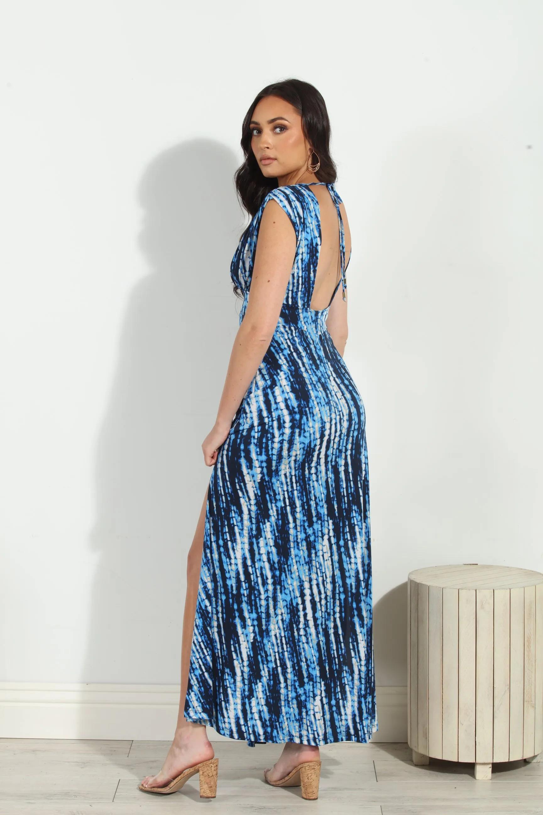Ryleigh Stretch Deep V Maxi Dress-FINAL SALE sold by Veronica M product image thumbnail 4