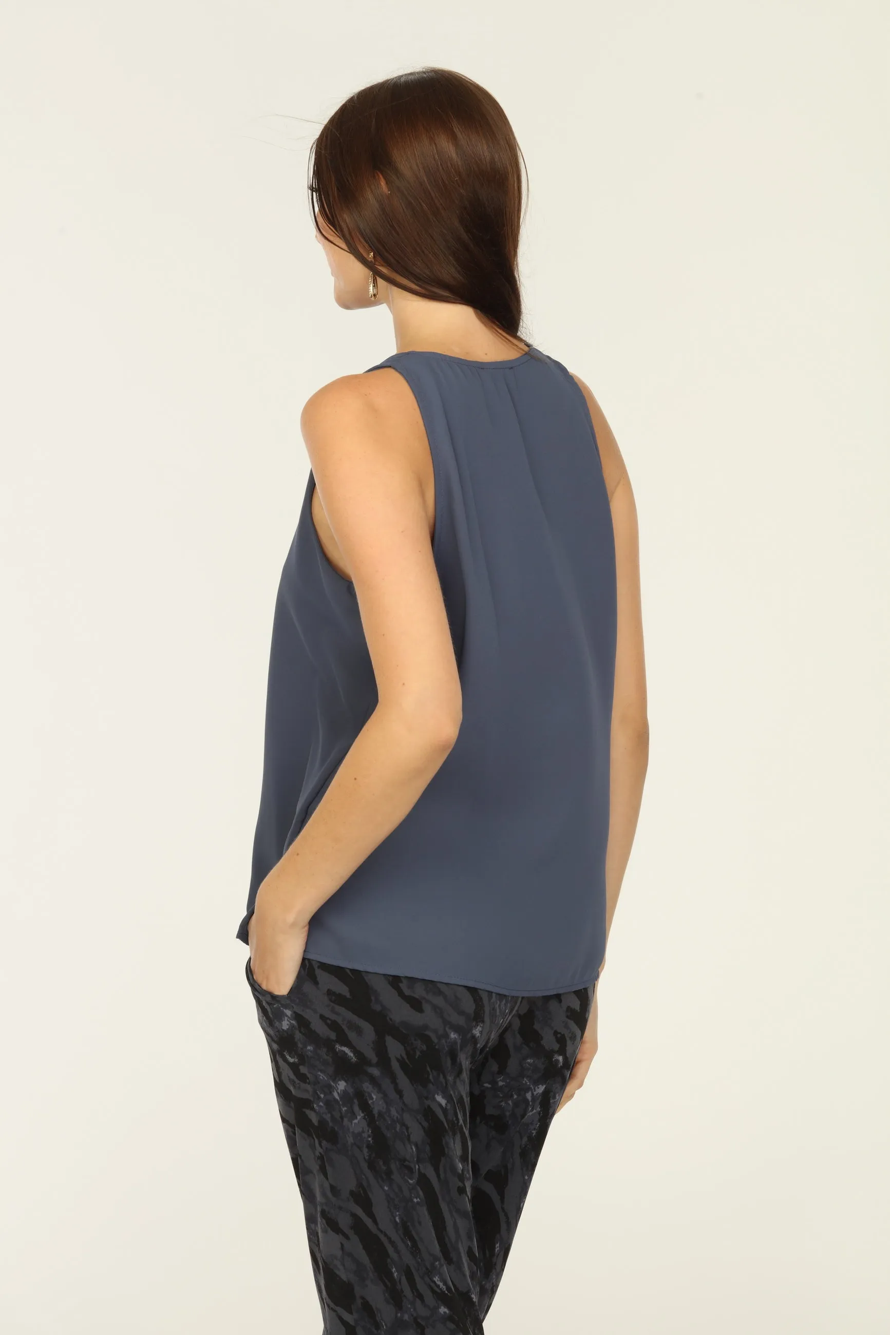 Charcoal Sleeveless Dressy Tank-BEST SELLER sold by Veronica M product image thumbnail 2