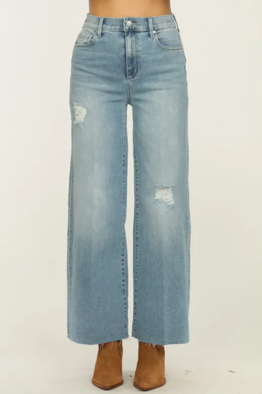 Level 99 Weekend Wide Leg Pant-Medium Wash-FINAL SALE sold by Veronica M