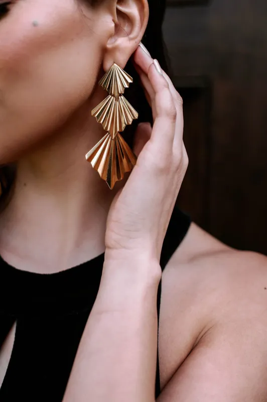 Sophie Deco Gold Plated Earrings sold by Veronica M