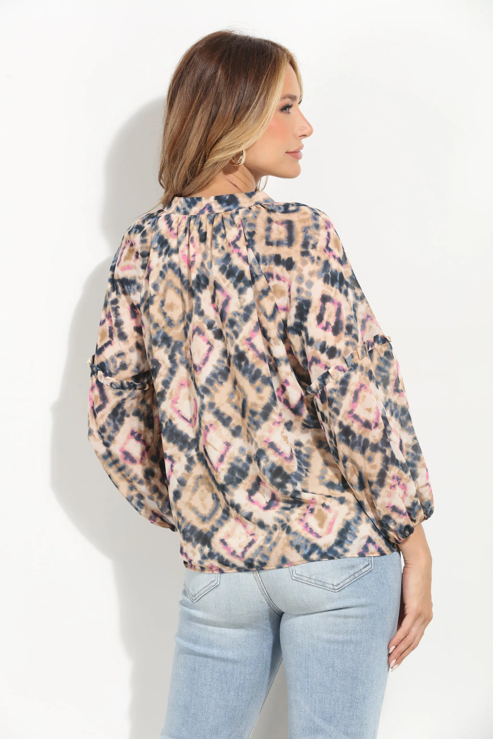 Nova Ruffle Sleeve Blouse-BEST SELLER sold by Veronica M product image thumbnail 2