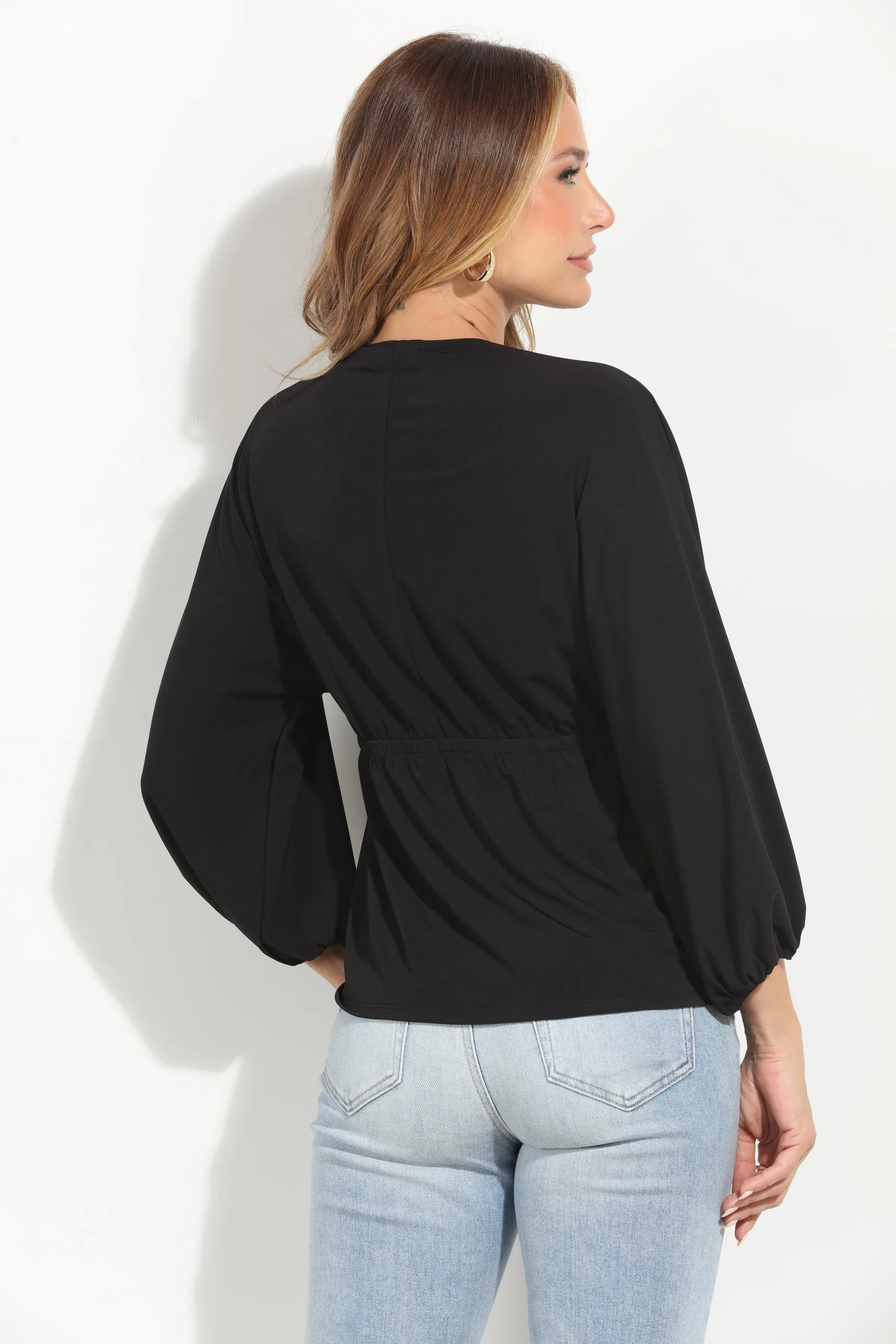 Black Stretch Empire Waist Top sold by Veronica M product image thumbnail 2