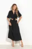 Black Airflow Cropped Blouse w/ Ties sold by Veronica M