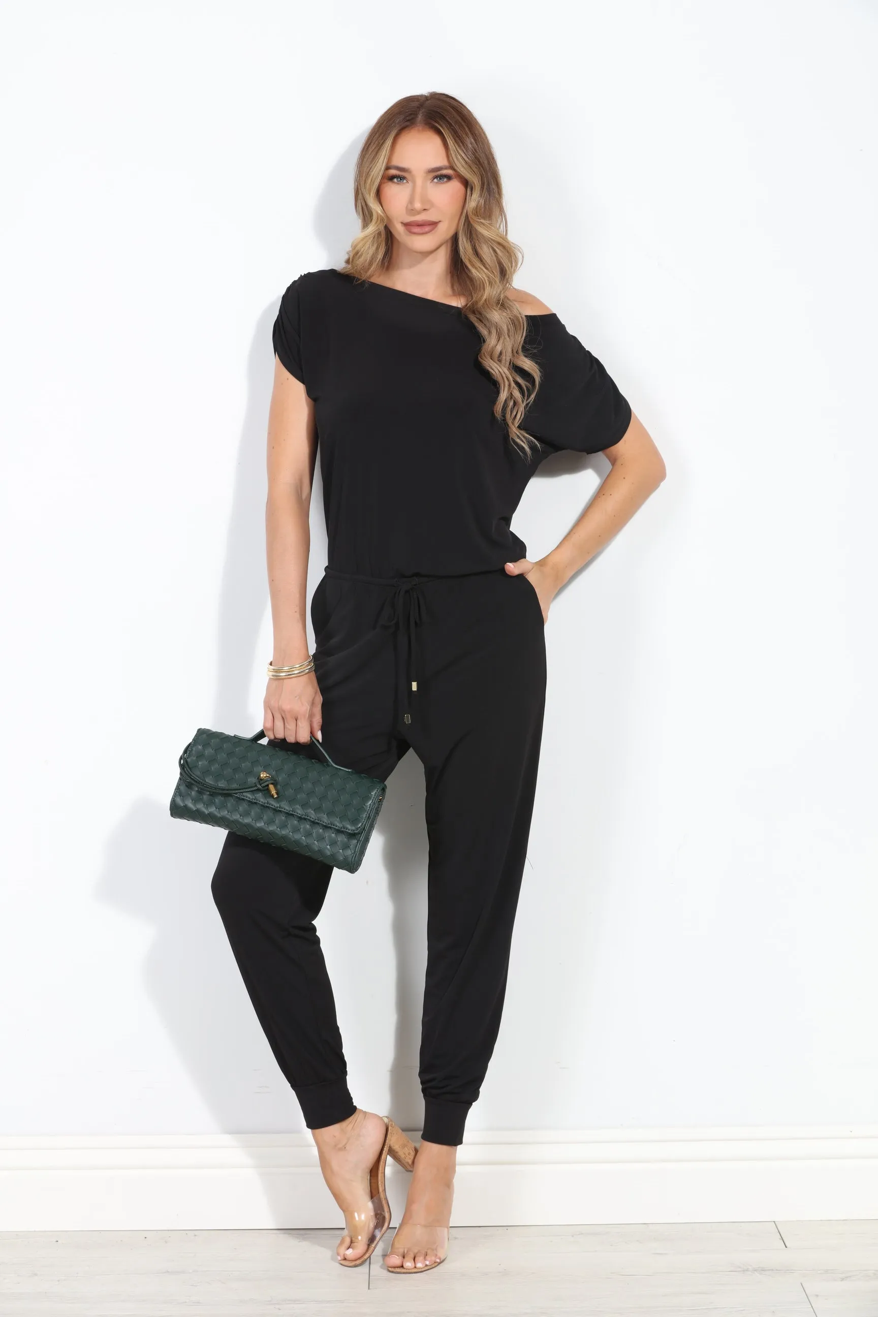 Black ITY Off The Shoulder Jumpsuit-BEST SELLER sold by Veronica M product image thumbnail 3