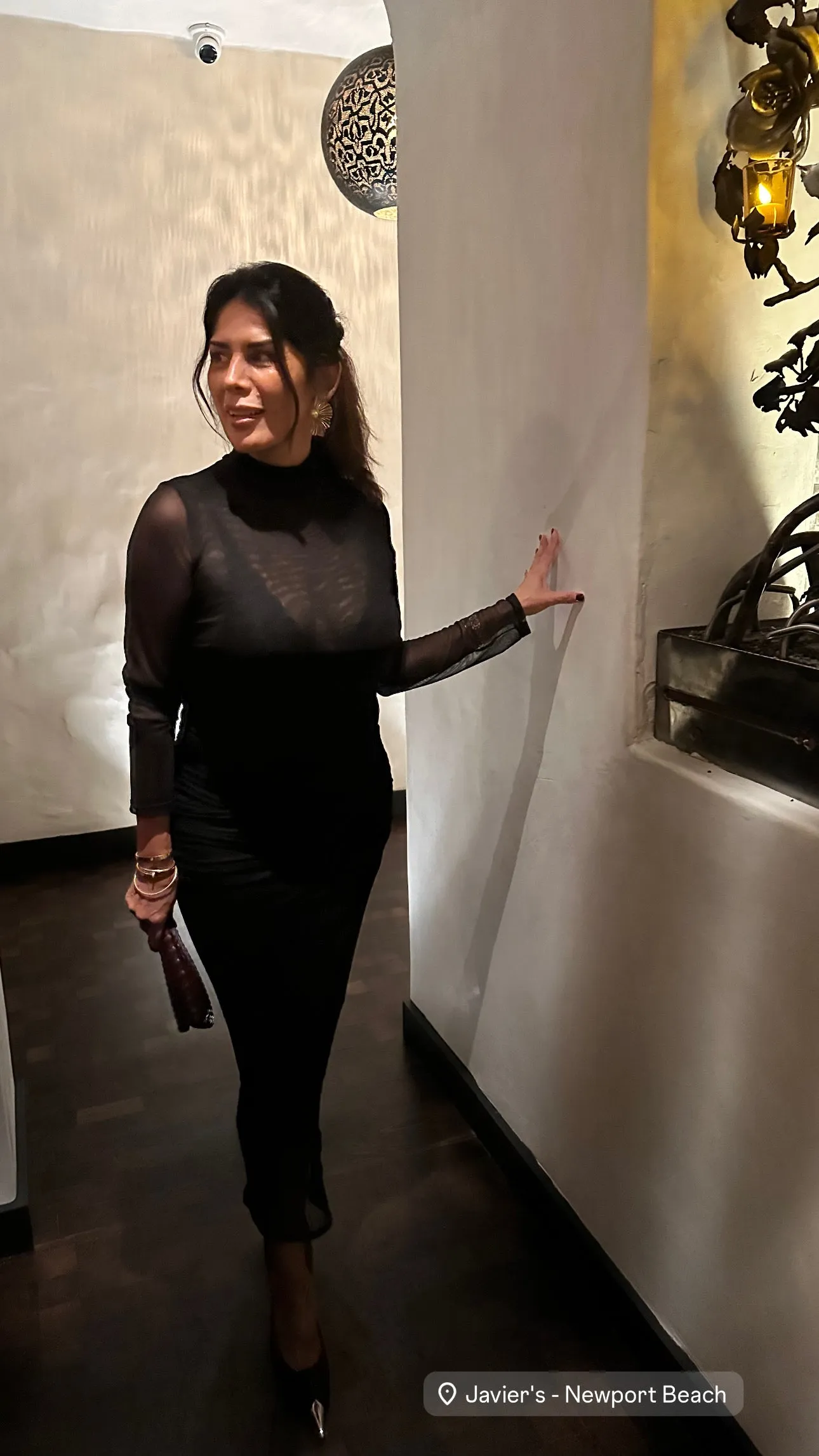 Black Mesh Long Sleeve Top sold by Veronica M product image thumbnail 2