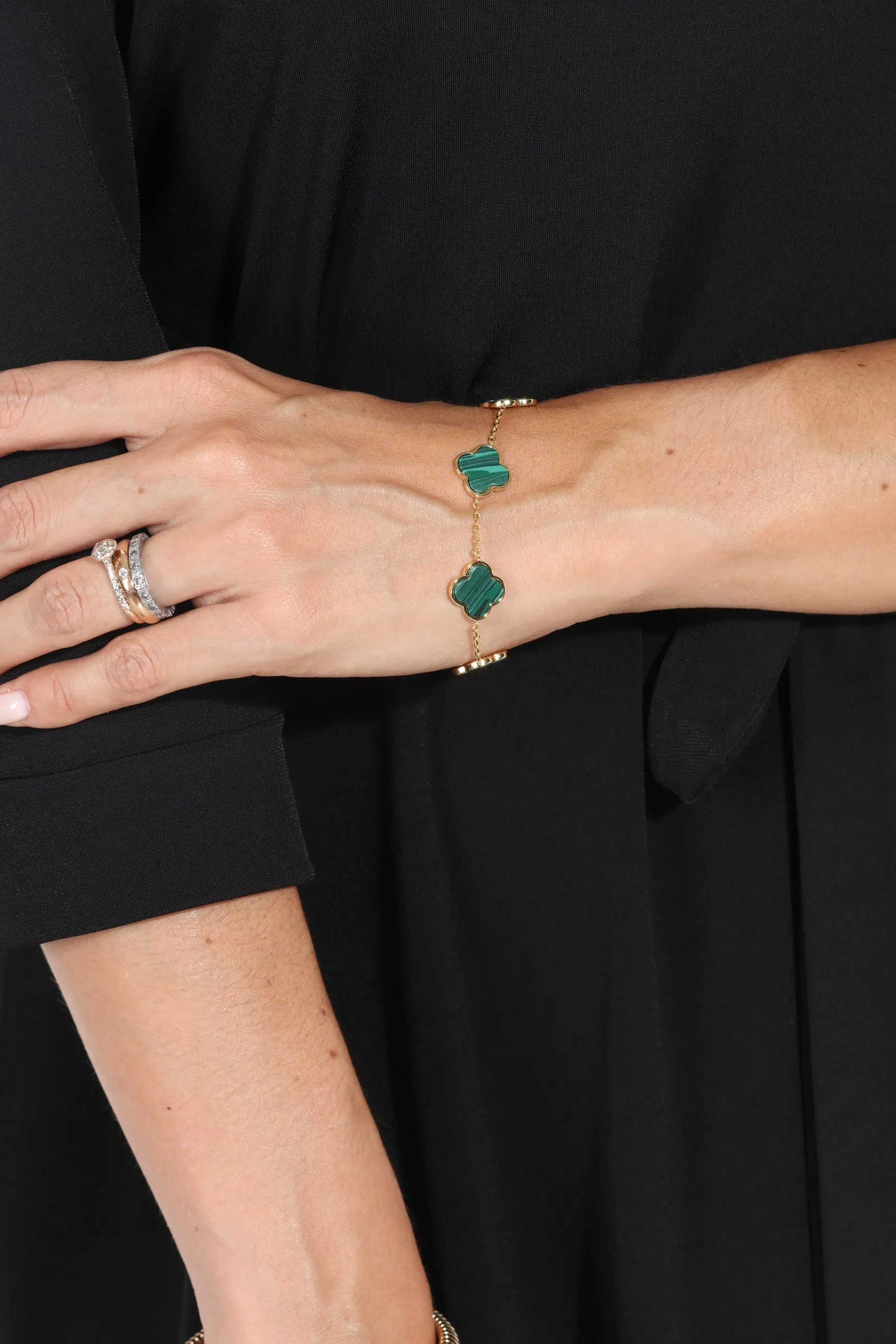 Emerald Clover Bracelet-BEST SELLER sold by Veronica M