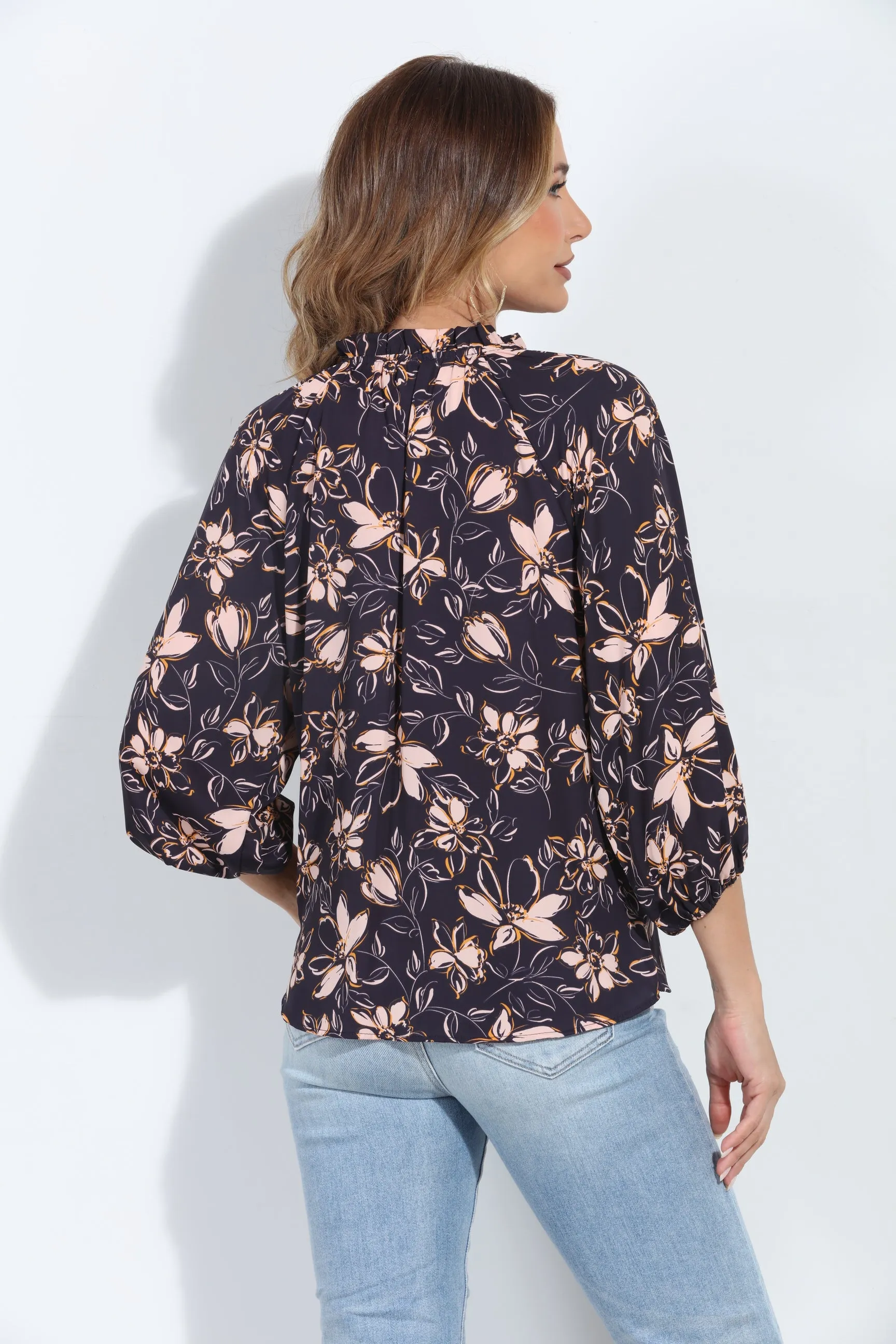 Lexi Split-Neck Blouse/BEST SELLER sold by Veronica M product image thumbnail 2