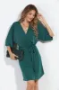 Hunter Green Stretch Kimono Sleeve Dress-BEST SELLER sold by Veronica M