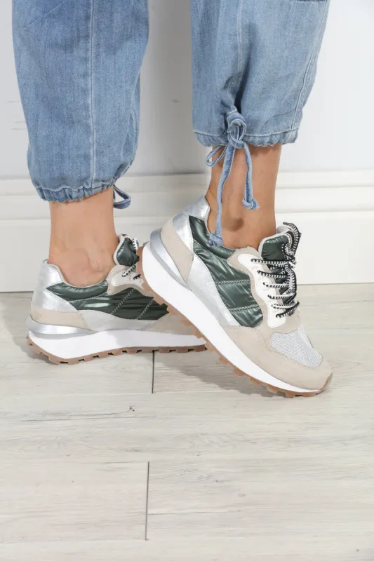 Phoebe Metallic/Hunter Sneakers-FINAL SALE sold by Veronica M