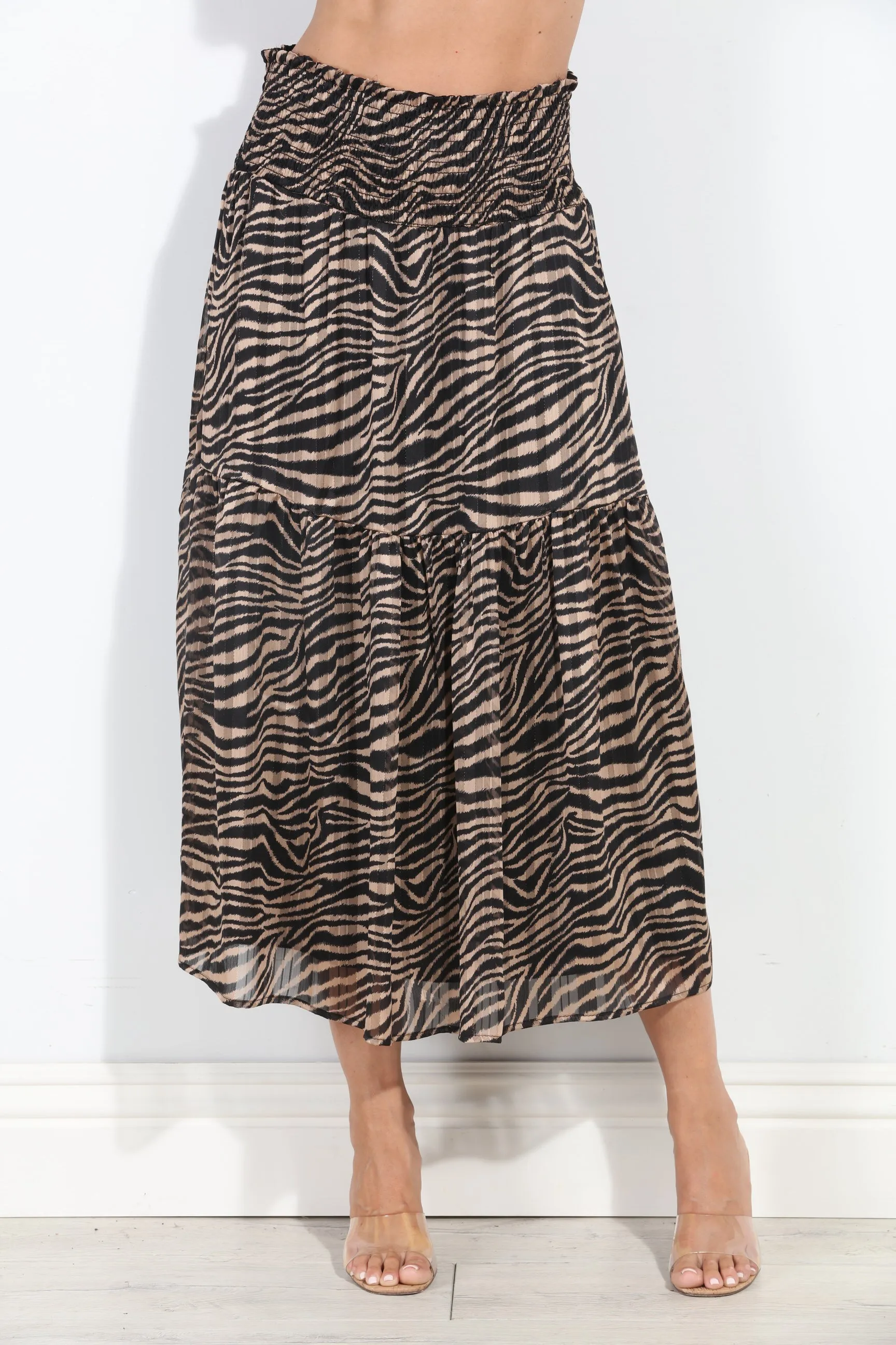 Brooke Chiffon Ruffle Midi Skirt-BEST SELLER sold by Veronica M