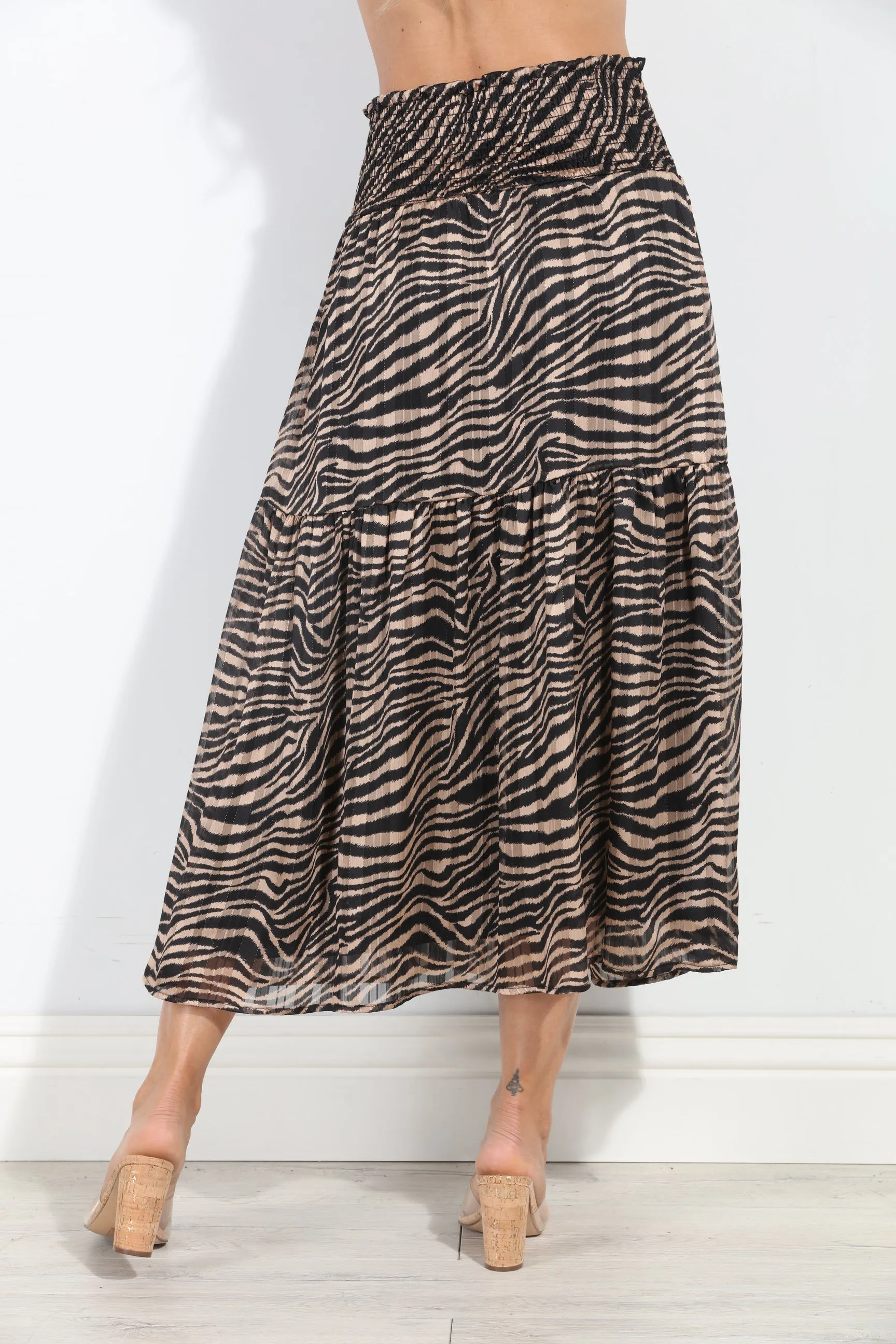 Brooke Chiffon Ruffle Midi Skirt-BEST SELLER sold by Veronica M product image thumbnail 2