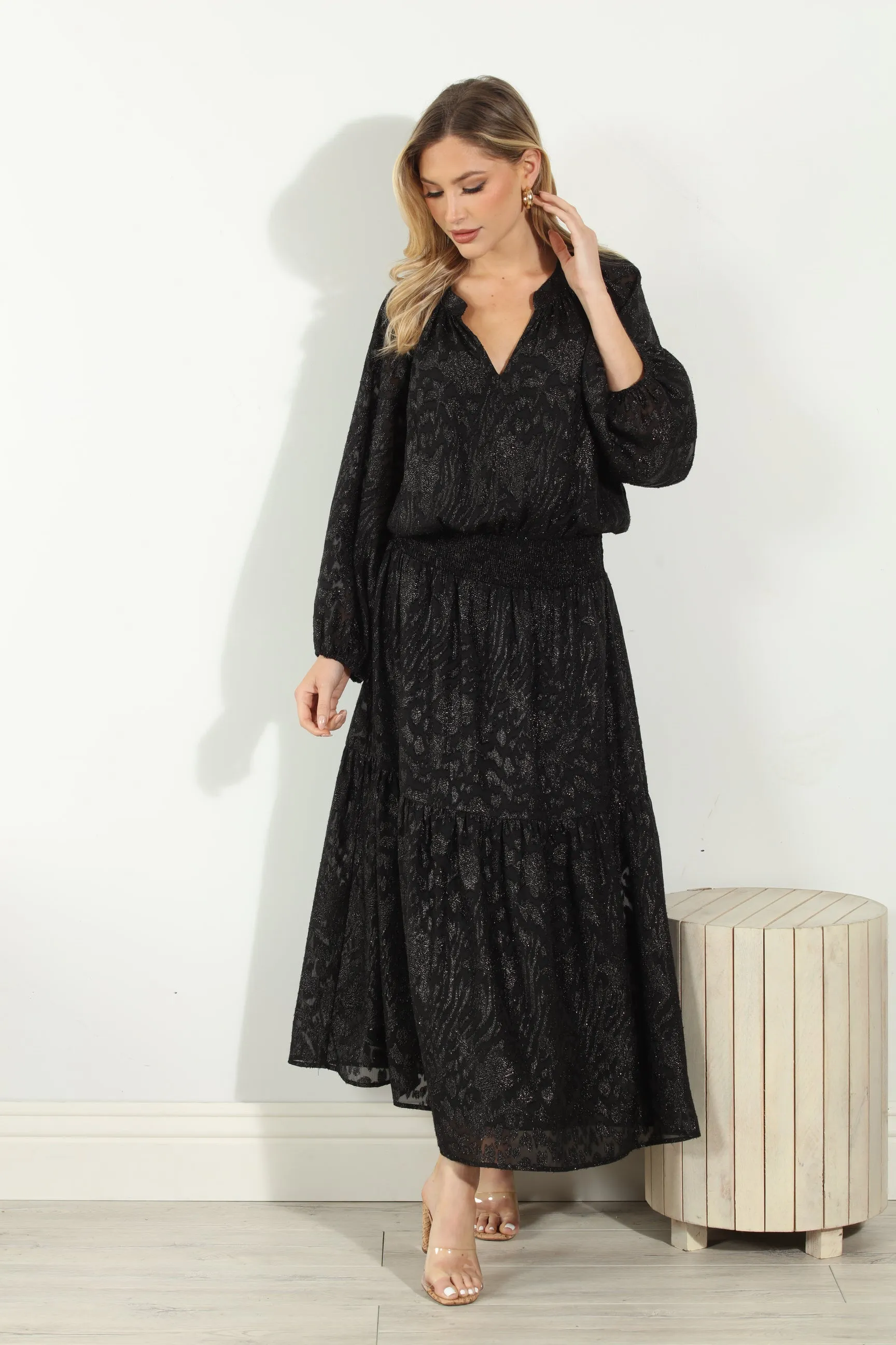 Yuna Smocked Maxi Dress-FINAL SALE sold by Veronica M product image thumbnail 3