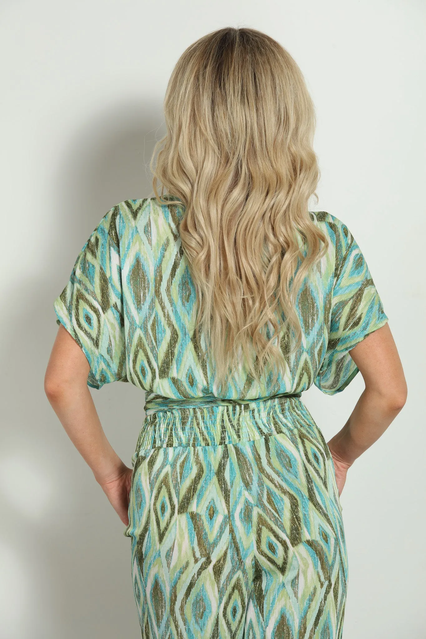 Tiki Mom Cropped Wrap Top-FINAL SALE sold by Veronica M product image thumbnail 2