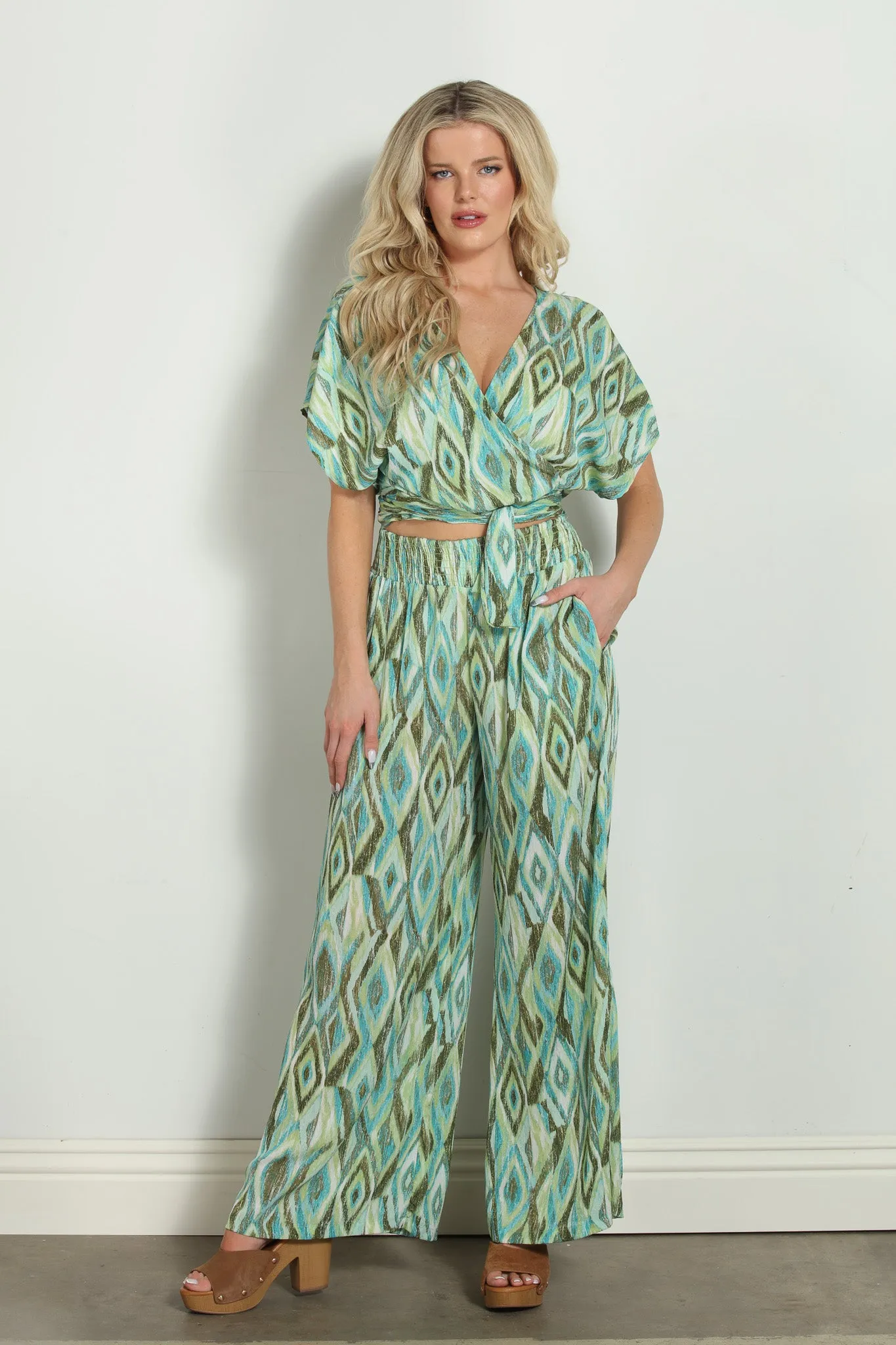 Tiki Mom Cropped Wrap Top-FINAL SALE sold by Veronica M product image thumbnail 3