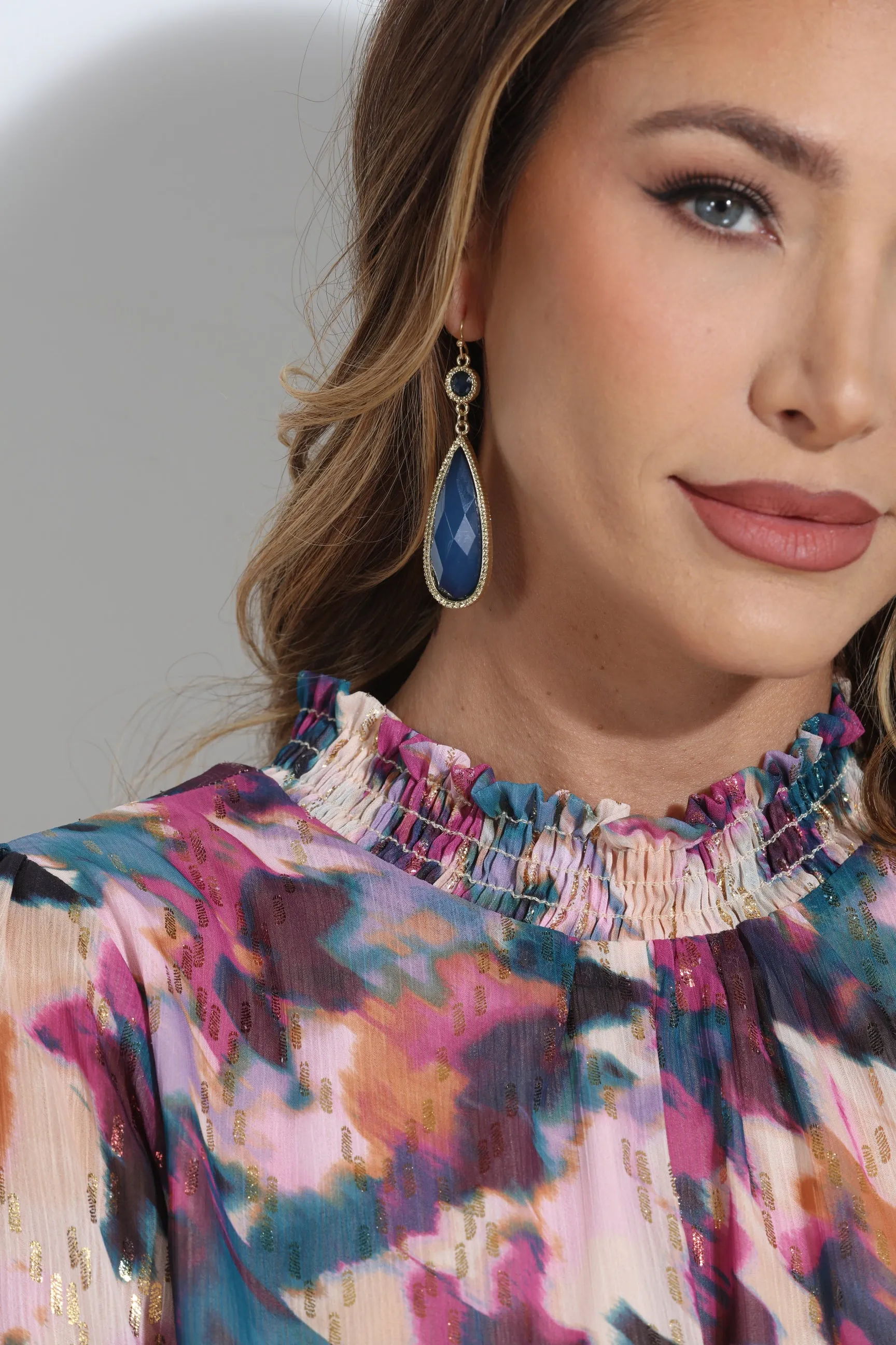Midnight Teardrop Statement Earrings sold by Veronica M product image thumbnail 2