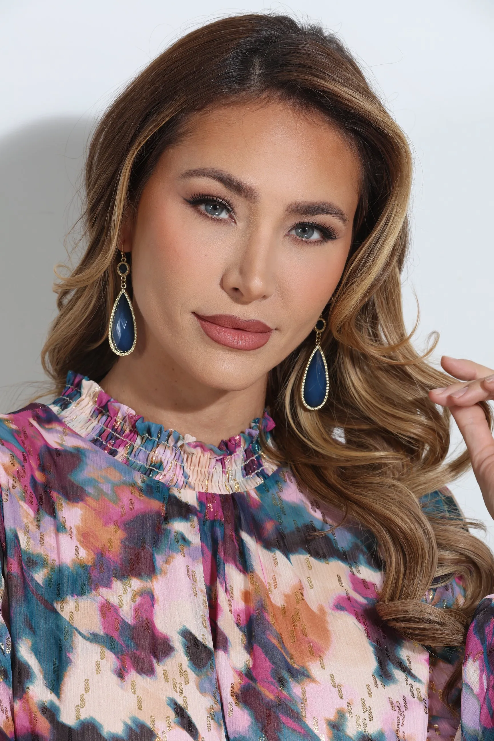 Midnight Teardrop Statement Earrings sold by Veronica M product image thumbnail 5