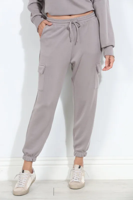 Taupe Soft Stretch Joggers-FINAL SALE sold by Veronica M