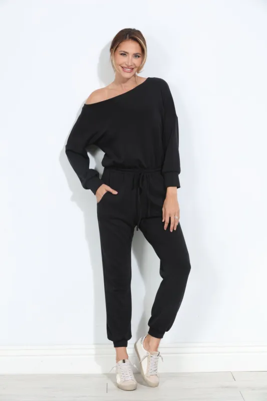 Black Soft Stretch Jumpsuit-BEST SELLER sold by Veronica M