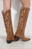 Zoe Faux Suede Western Boot sold by Veronica M