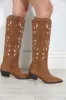 Zoe Faux Suede Western Boot sold by Veronica M