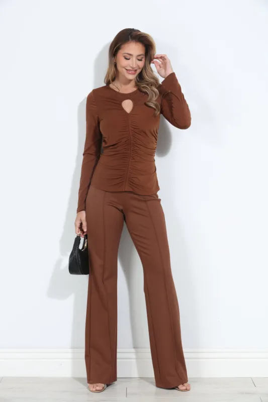 Copper Ponti Flare Leg Pants-BEST SELLER sold by Veronica M