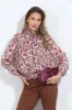 Dahlia Cropped Mock Neck Blouse-FINAL SALE sold by Veronica M