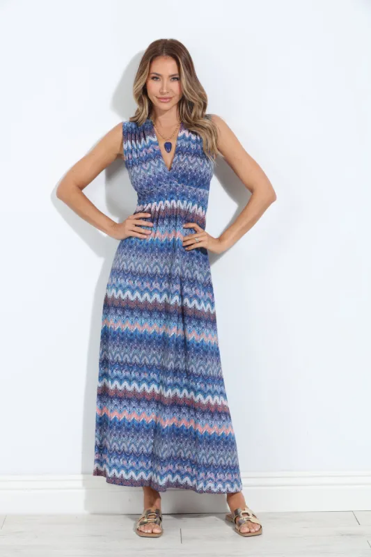 Odyssey Stretch V-Neck Maxi Dress-FINAL SALE sold by Veronica M
