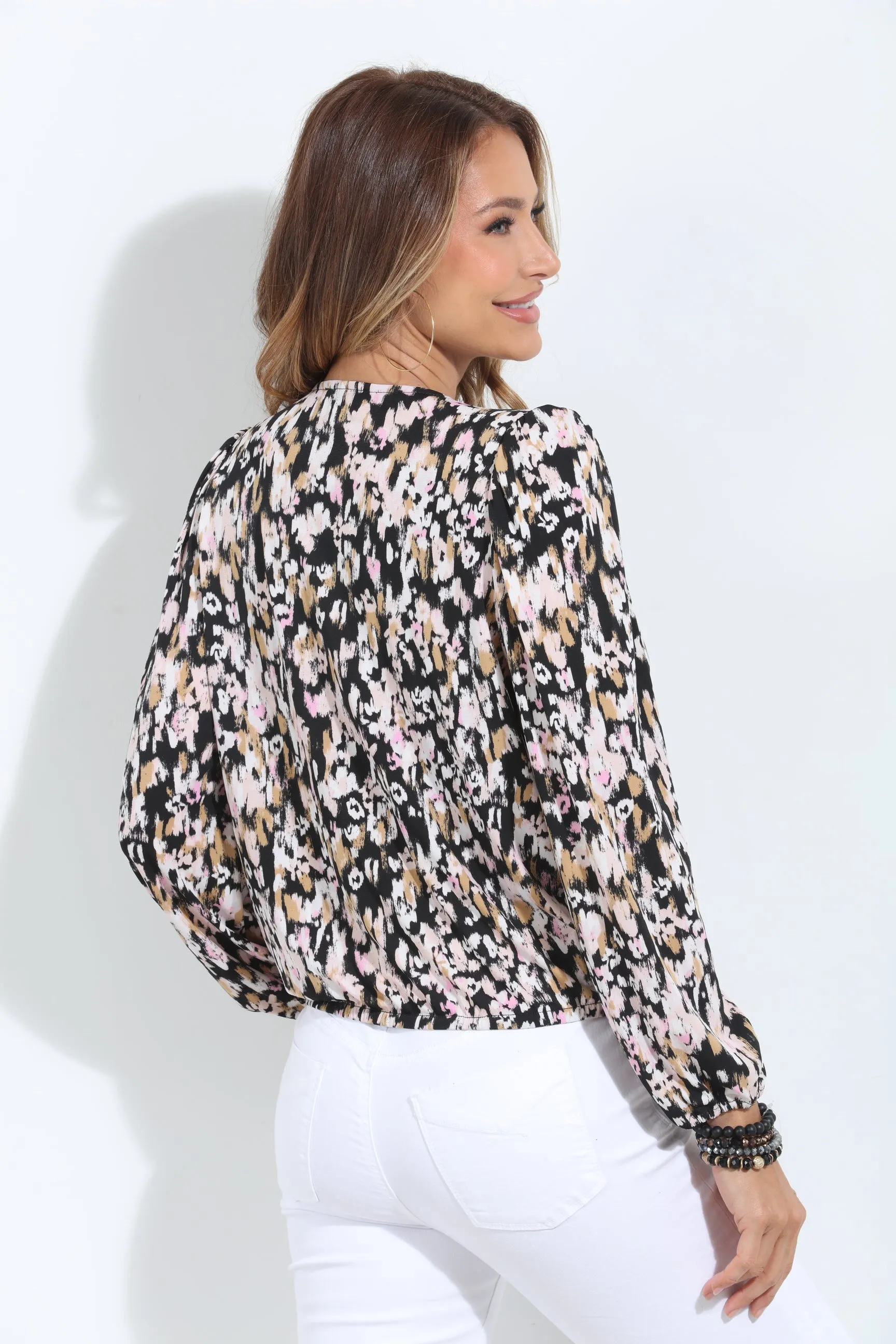 Bianca Mom Cropped Surplice Top-FINAL SALE sold by Veronica M product image thumbnail 2