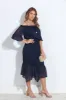Navy OTS Ruffle Maxi-BEST SELLER sold by Veronica M