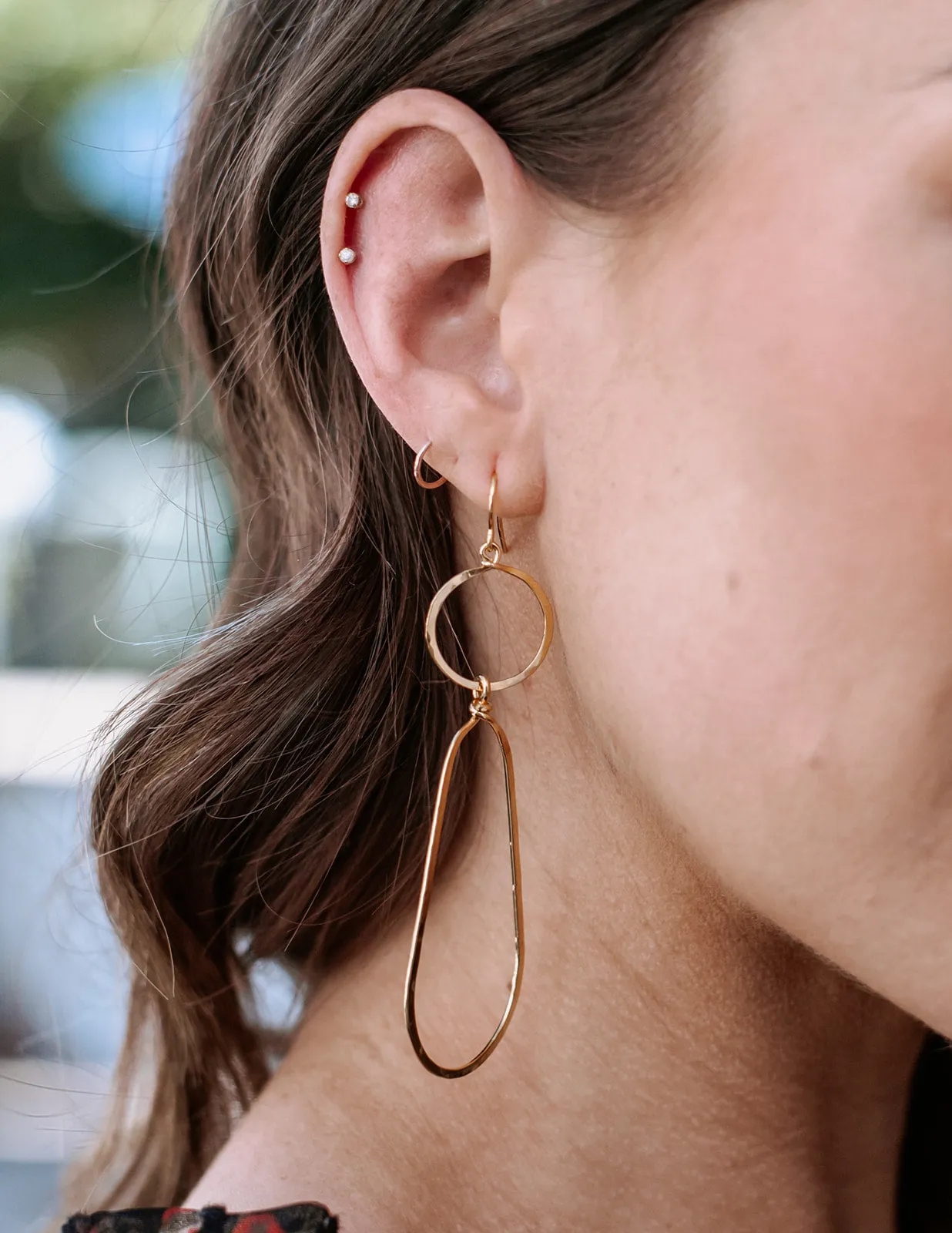 Gio Gold Dangle Earrings sold by Veronica M product image thumbnail 5