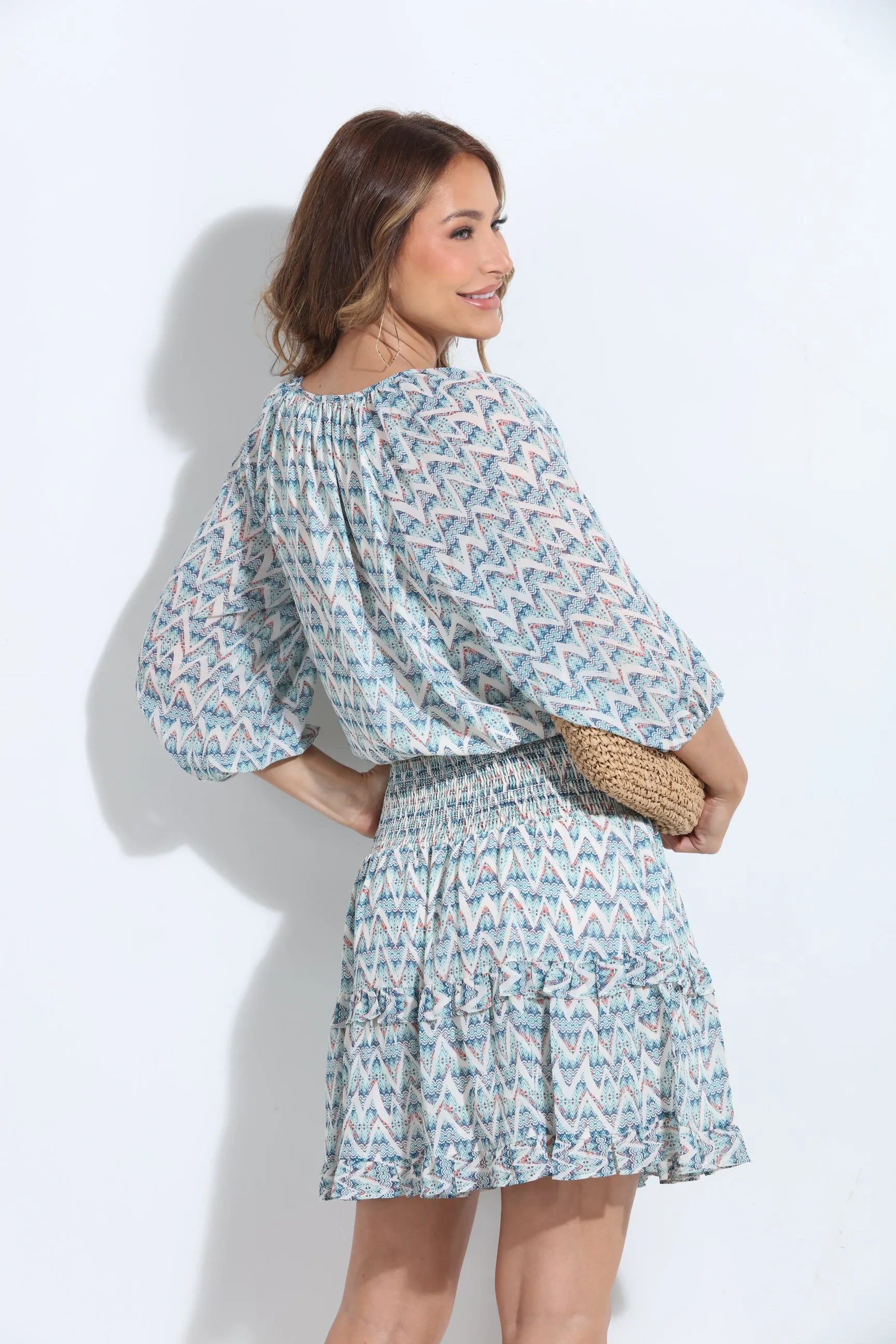 Agnes Smocked Ruffle Dress sold by Veronica M product image thumbnail 4