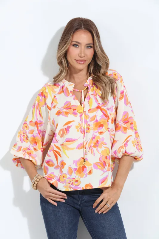 Emilie Split-Neck Blouse-BEST SELLER sold by Veronica M