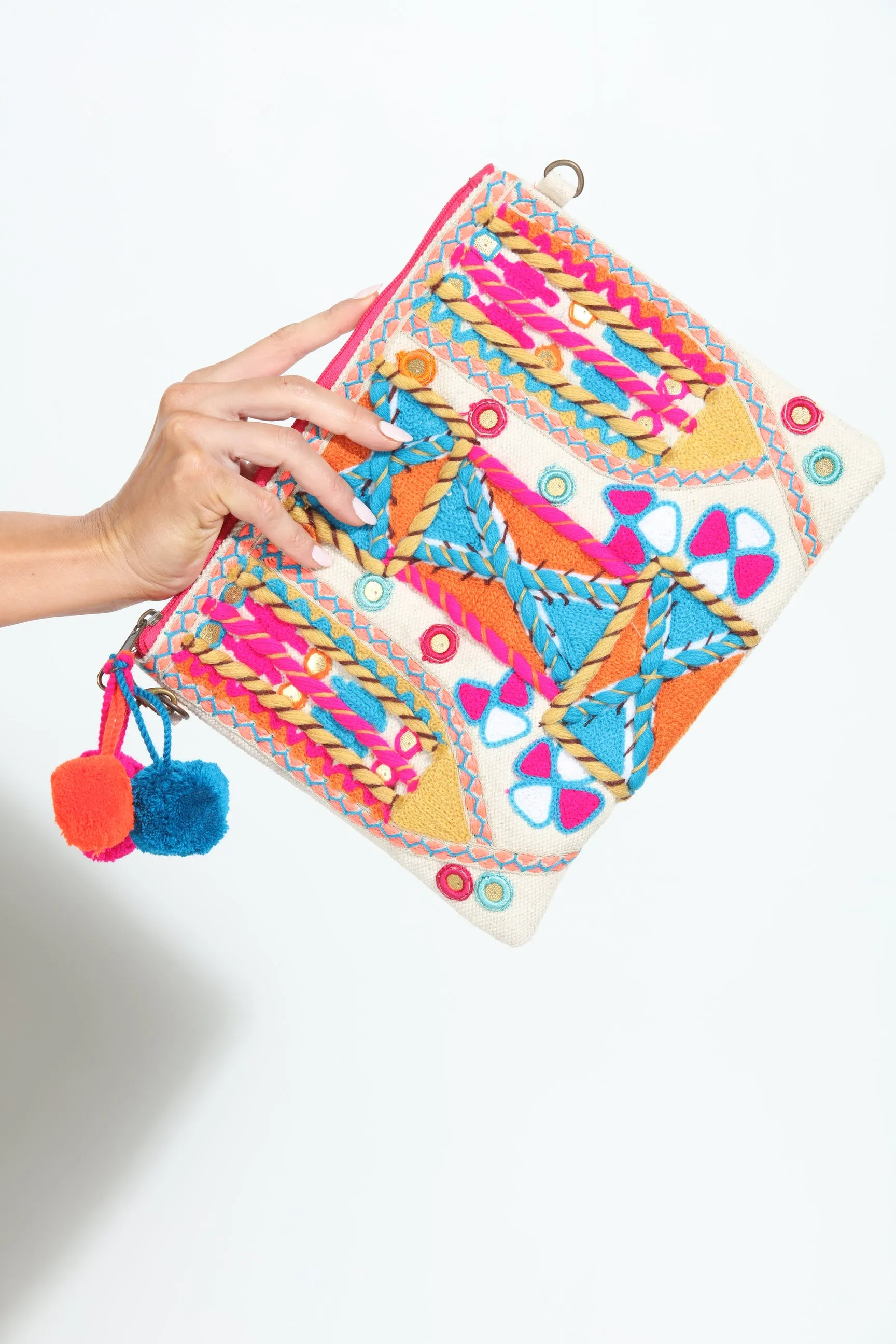 Jolene Boho Multicolor Clutch sold by Veronica M product image thumbnail 2
