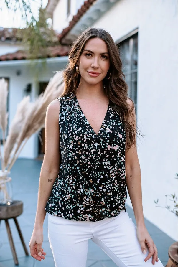 Komodo Sleeveless Stretch Surplice Top -FINAL SALE sold by Veronica M