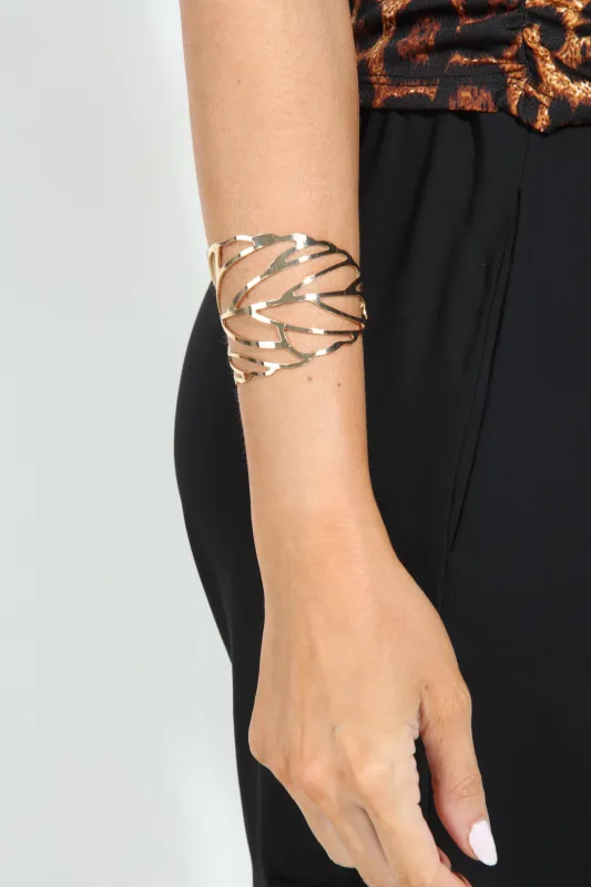 Flora Gold Cuff-BEST SELLER sold by Veronica M