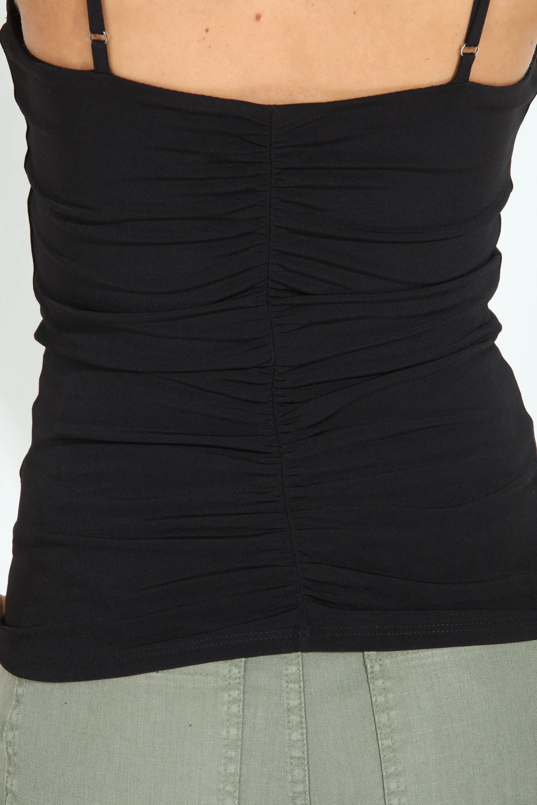 Black Ruched Tank-BEST SELLER sold by Veronica M product image thumbnail 4