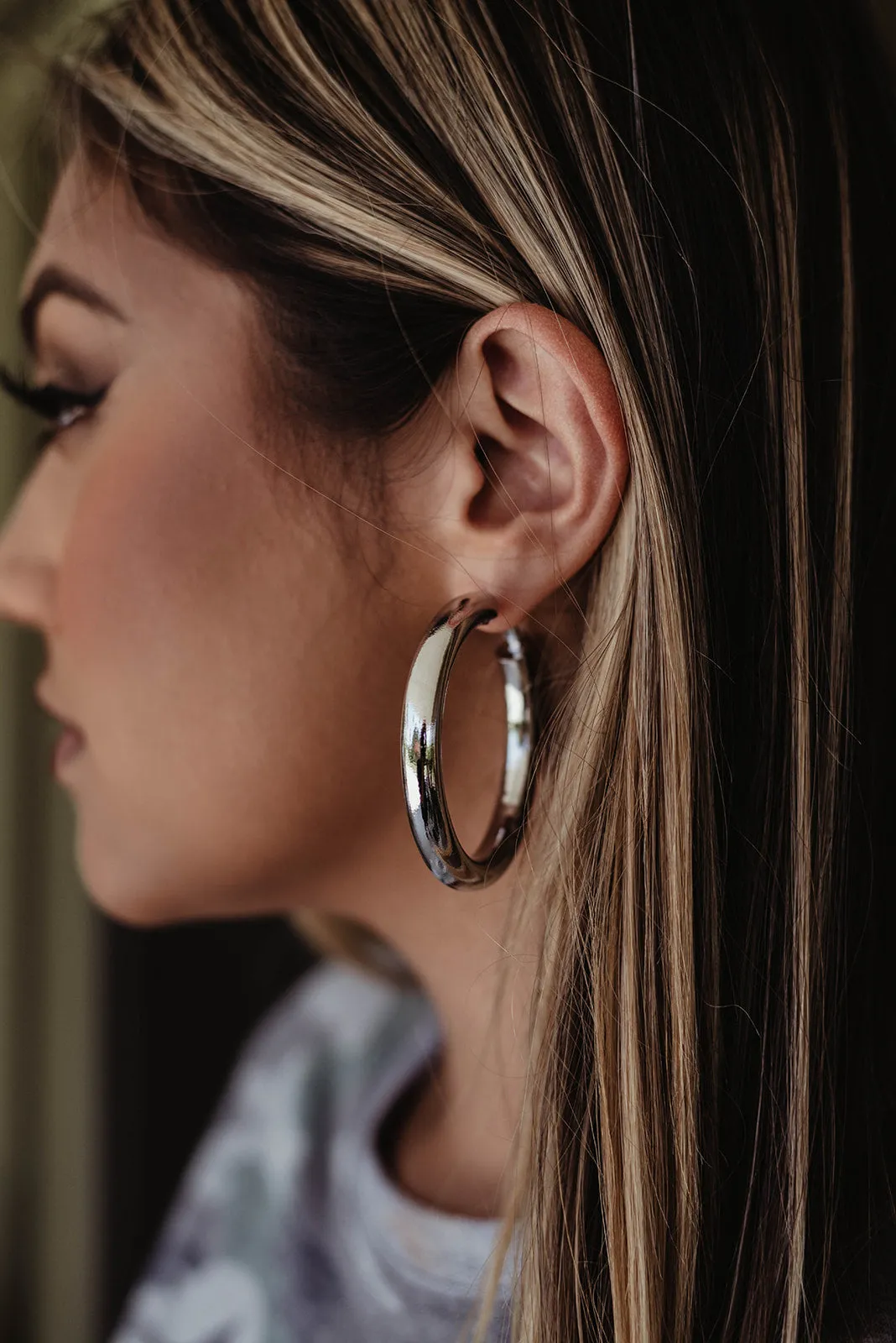 Favorite Silver Hoop Earrings sold by Veronica M product image thumbnail 4