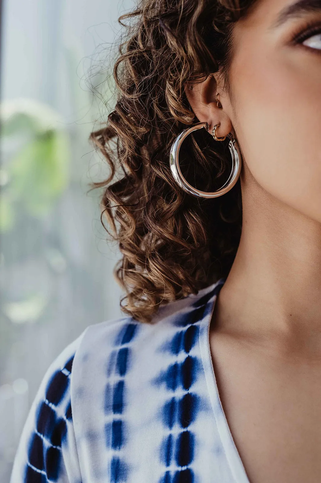 Favorite Silver Hoop Earrings sold by Veronica M product image thumbnail 2