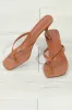 Chestnut Kitten Heel Sandals-BEST SELLER sold by Veronica M