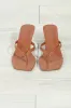Chestnut Kitten Heel Sandals-BEST SELLER sold by Veronica M