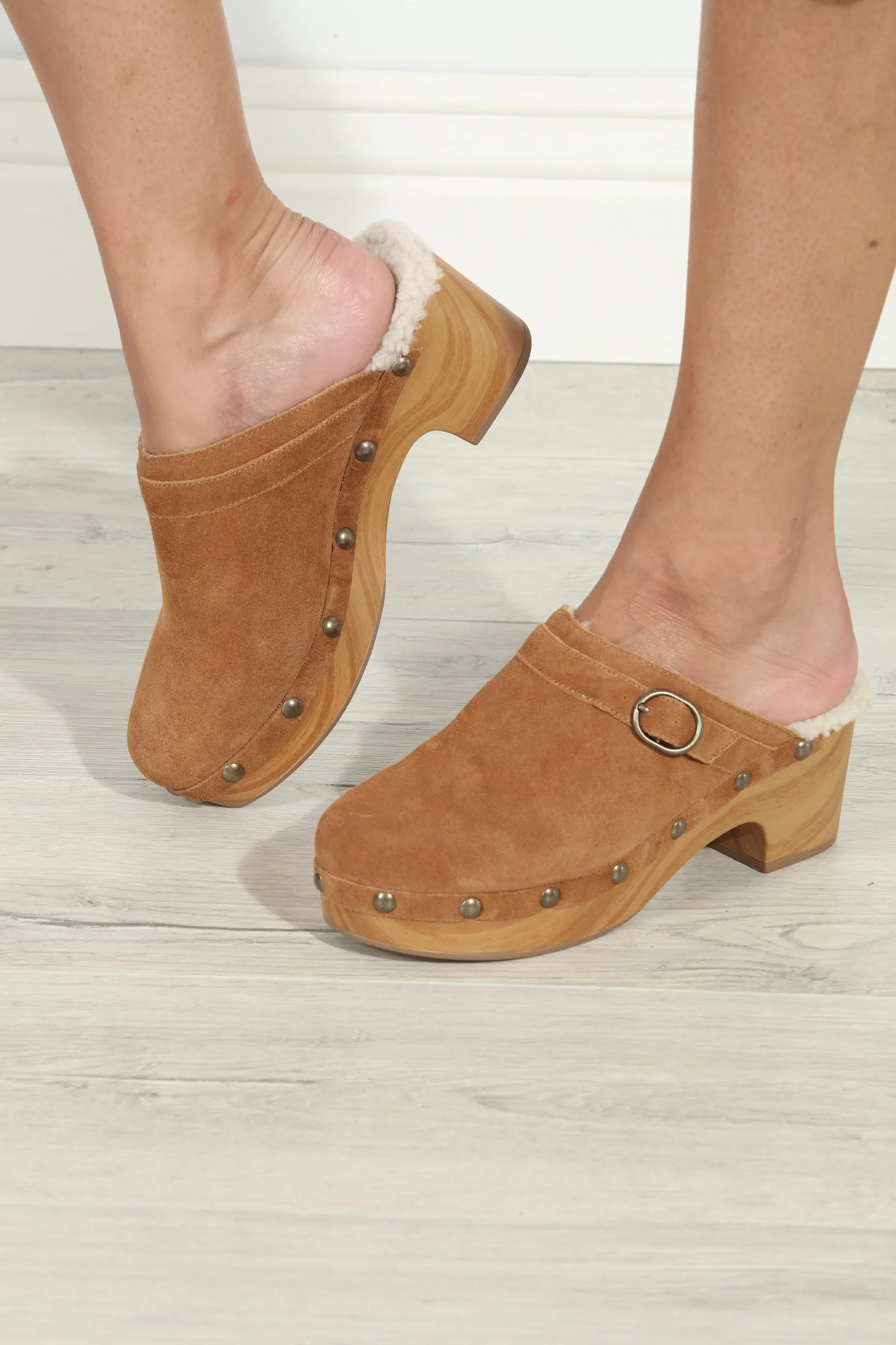 Chinese Laundry- Carlie Suede Clog- Brown-FINAL SALE sold by Veronica M product image thumbnail 3