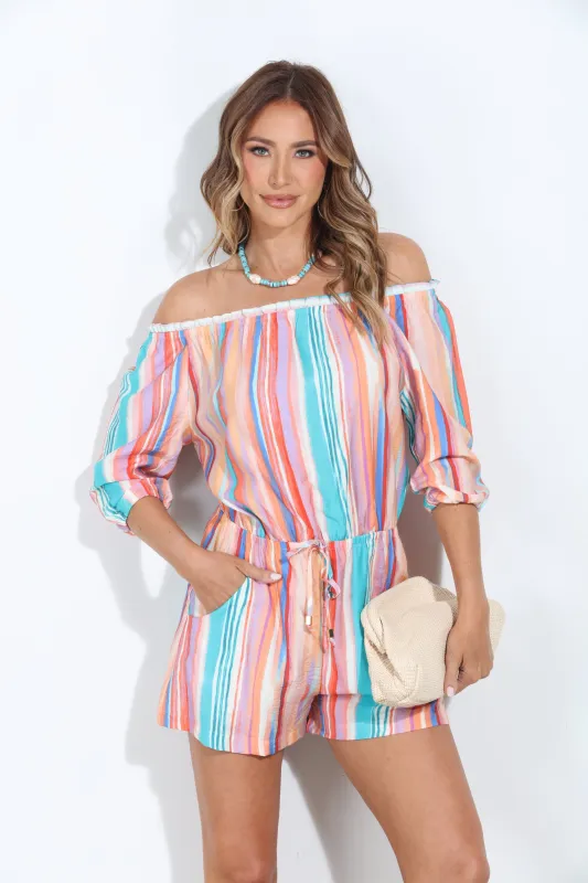Vicente Airflow OTS Woven Romper-BEST SELLER sold by Veronica M