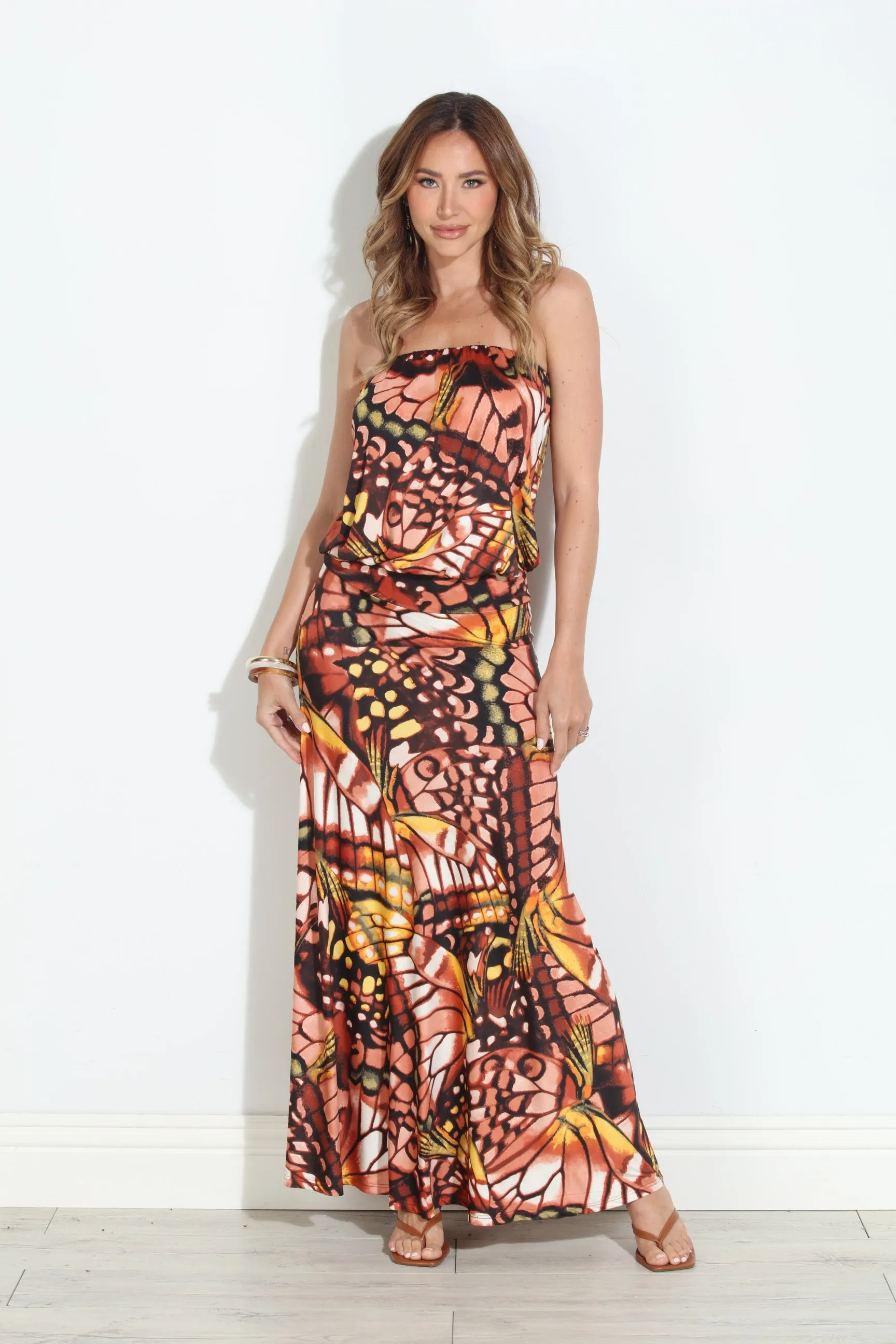 Mariposa Stretch Drop Waist Maxi Dress-BEST SELLER sold by Veronica M product image thumbnail 5