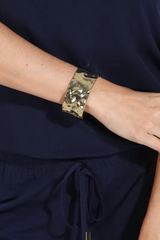 Gold Hammered Cuff sold by Veronica M